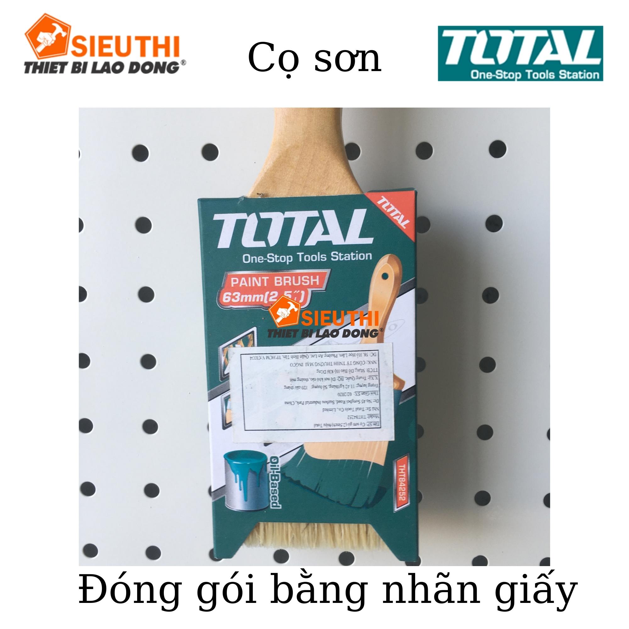 2.5inch Cọ Sơn TOTAL tay cầm gỗ TOTAL THT84252