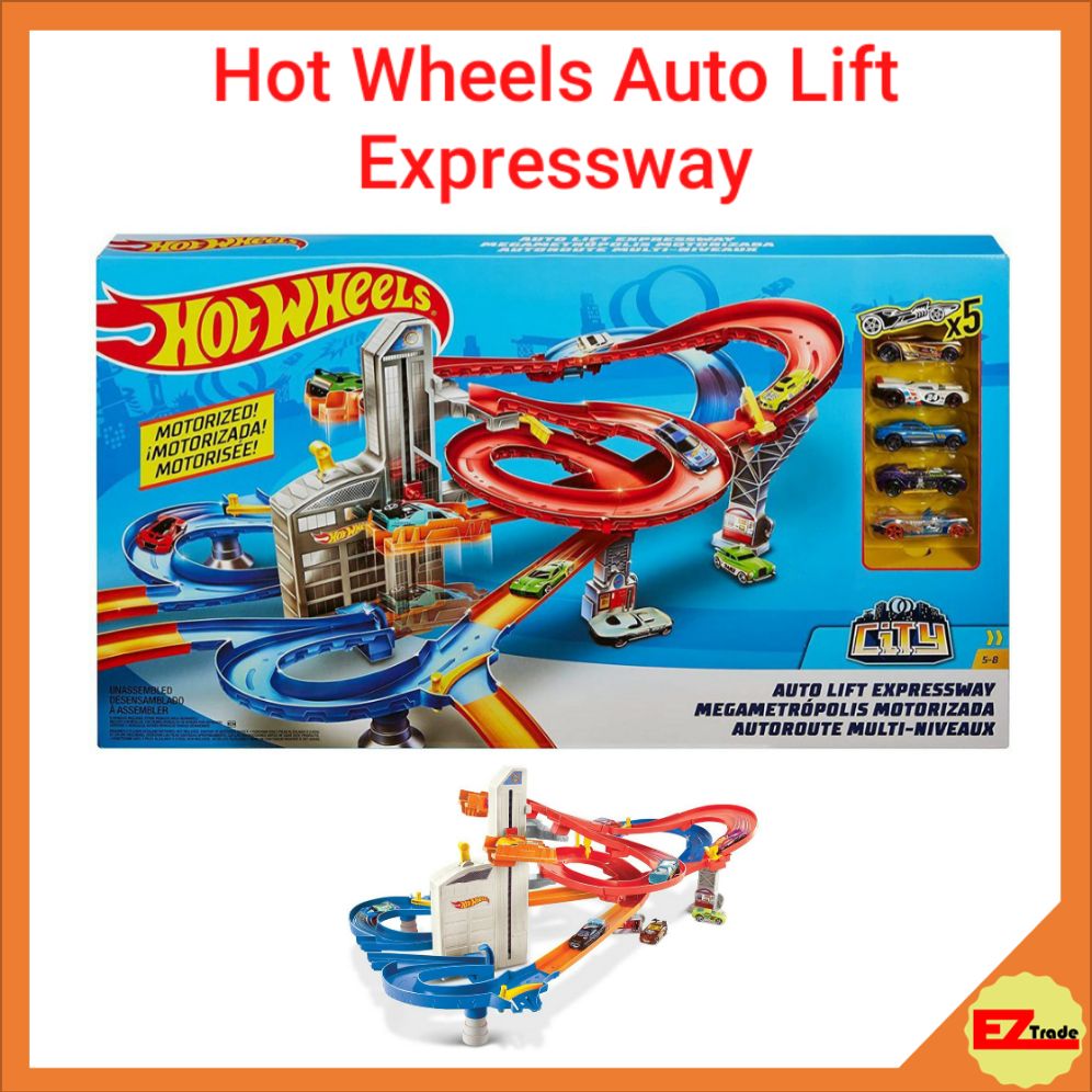 AUTO LIFT EXPRESSWAY Mattel FXN21 HOT WHEELS® MOTORISIERT*MOTORIZED 