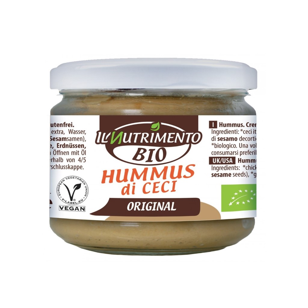 Sốt đậu gà Hummus hữu cơ IL Nutrimento (Organic Spread cream of chickpeas and sesame) - 180gr