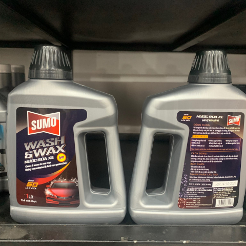 Nước rửa xe sumo wash & wax 1l bảo vệ màu sơn giữ xe luôn mới