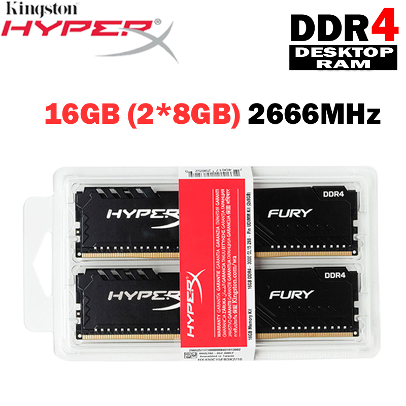 Ddr4 Hyperx 16gb HyperX FURY Memory Black 16GB DDR4 2133MHz Kit