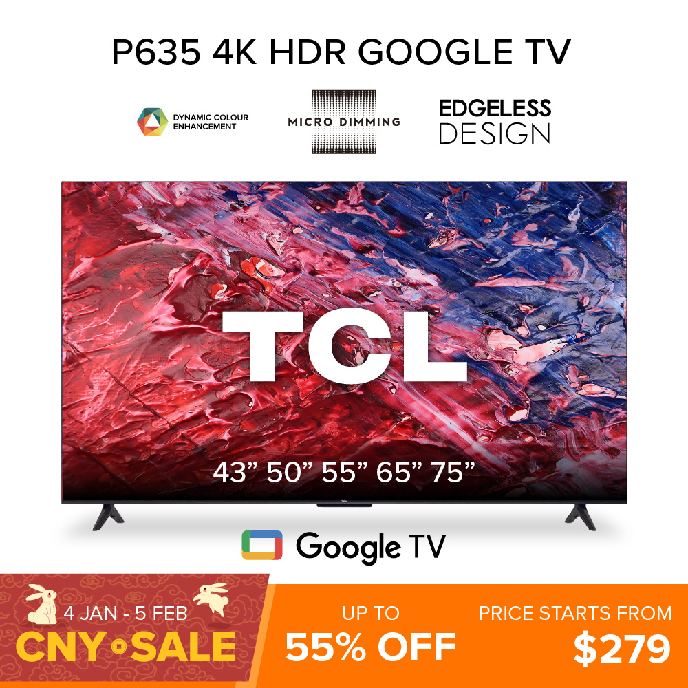 TCL P635 Google TV Android TV 43 50 55 65 75 inch Best Value TV