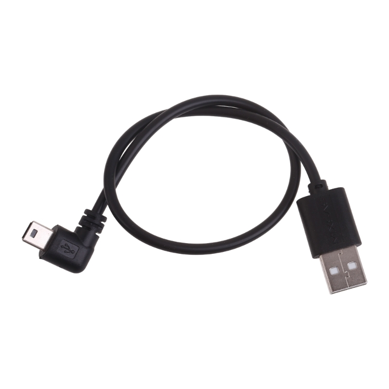 Mini usb male to usb2.0 male charging cable for mp3 mp4 90degree miniusb cord