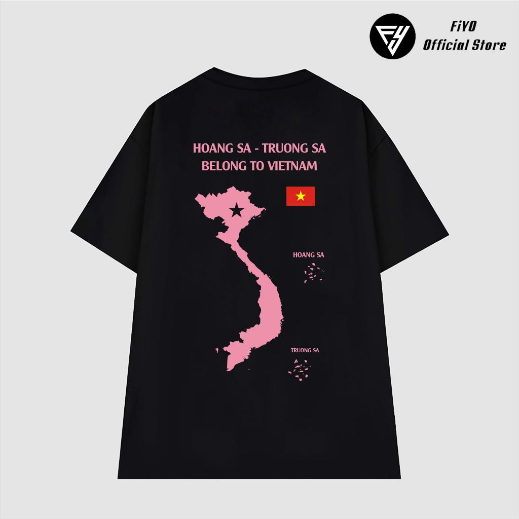 Áo thun unisex nam nữ tay ngắn &tay lỡ form rộng oversize, áo phông hoàng sa trường sa là của việt nam