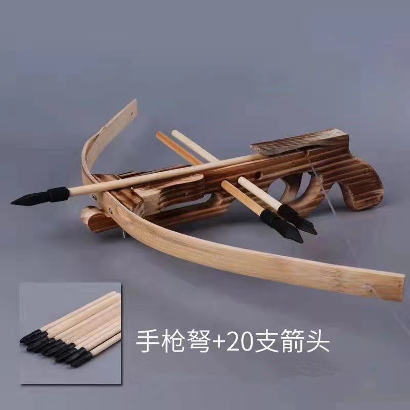 Wooden Crossbow Bow Zhuge Lian Crossbow Bamboo Crossbow Solid Wood Toy