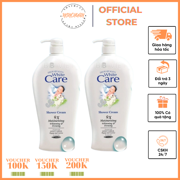 COMBO 2 CHAI Sữa Tắm Care 1200ml - Sữa Tắm Dê Cao Cấp thumbnail