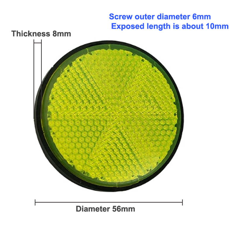Motorcycle, Electric Bike, High Reflective Circular Reflector Reflector ...