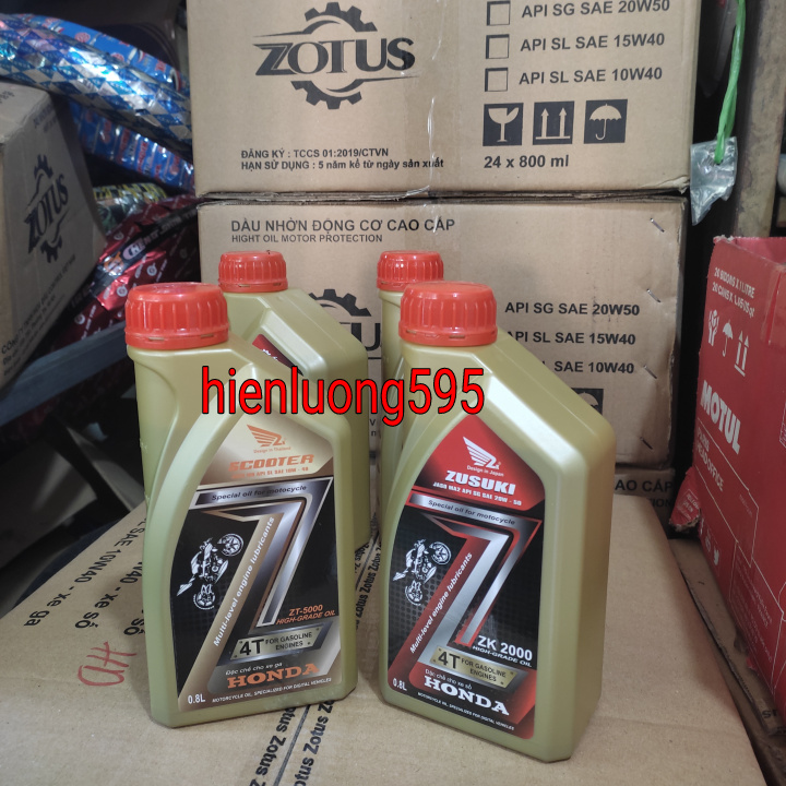 Dầu nhớt xe máy 800ml (Xe số, xe ga)