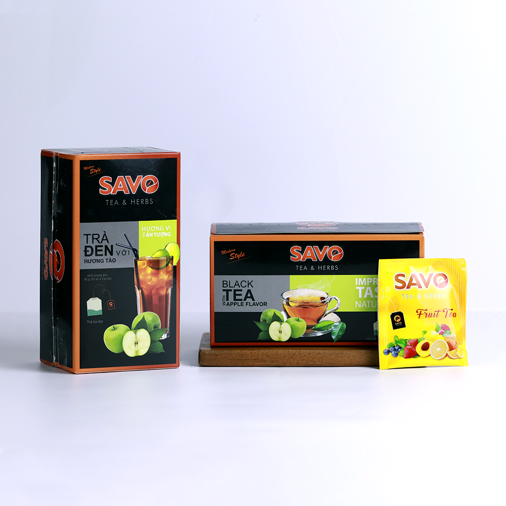 SAVO TRÀ TÚI LỌC - VỊ TÁO (Hộp 25 túi)