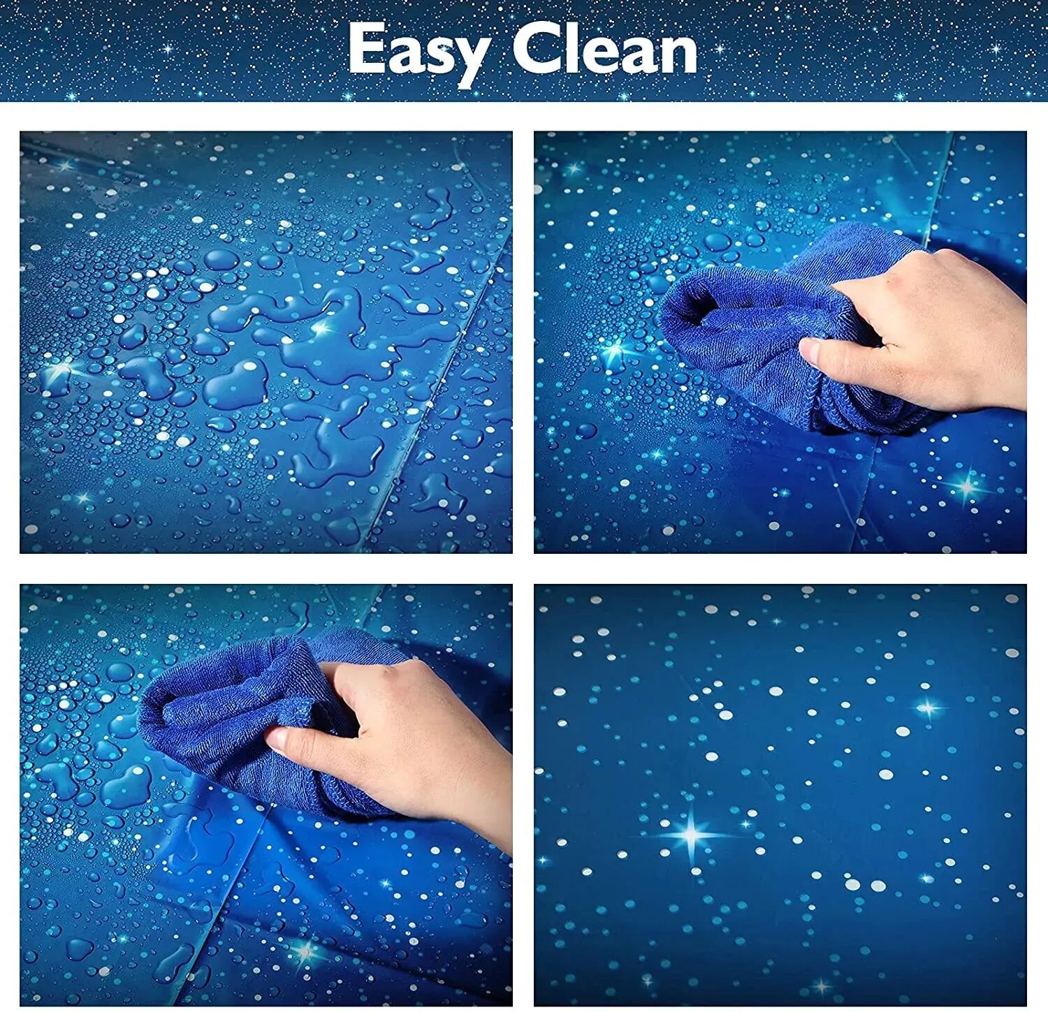 Space Tablecloth Starry Night Tablecloth Decorations Galaxy Table Cover Space Stars Theme Party Supplies For Birthday