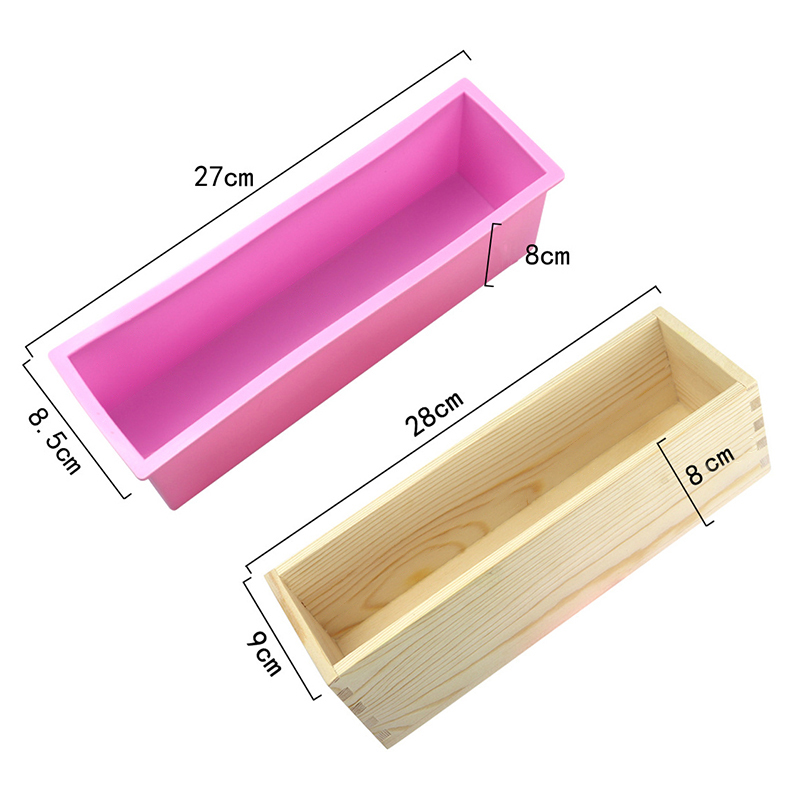 1200ml%20Rectangle%20Silicone%20Soap%20Making%20Mold%20Wooden%20Box%20Handmade%20Craft%20Cake%20Loaf%20Fayshow%20-%20Image%204
