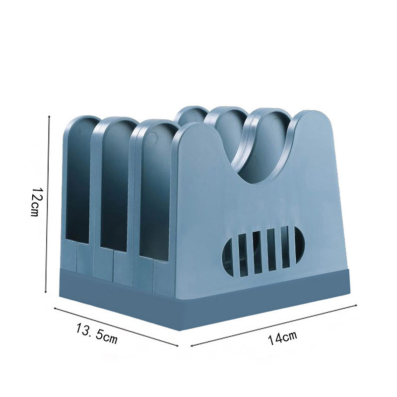 Pot holder kitchen storage artifact pot holder table top chopping block with drain tray multifunctional storage rack