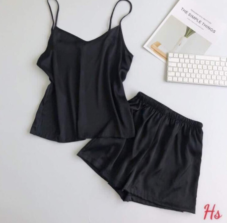 Bộ ngủ đùi kate hai dây HSU1