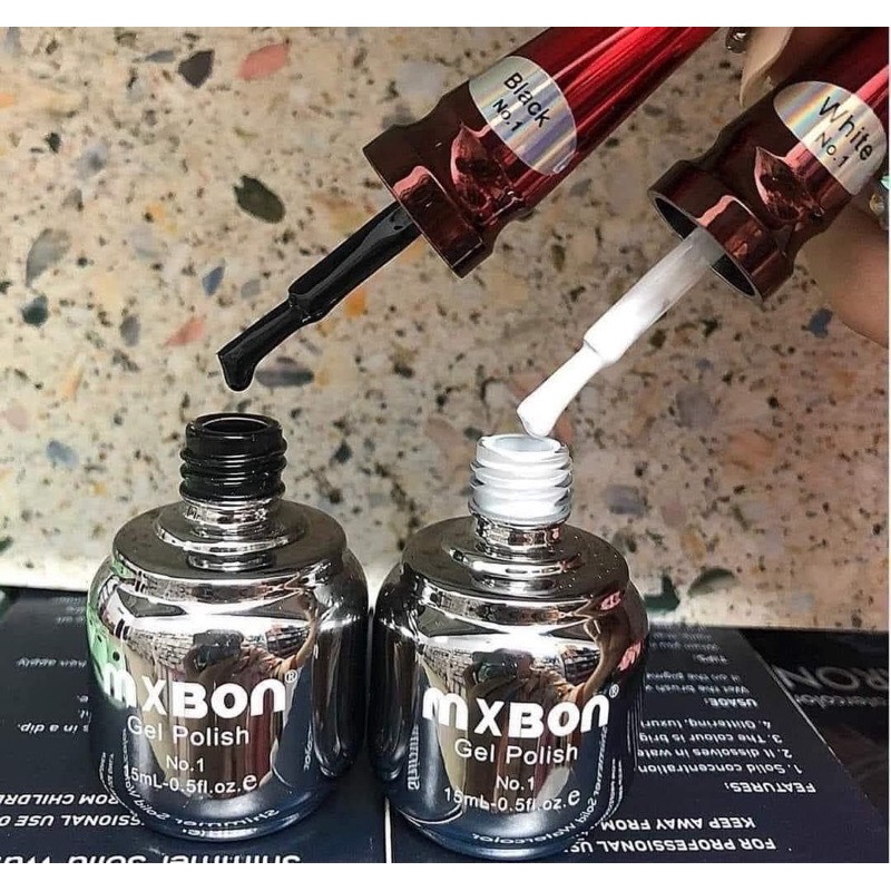 Sơn Gel Trắng Đen Sữa Gạo Mxbon Hot - sinailmi