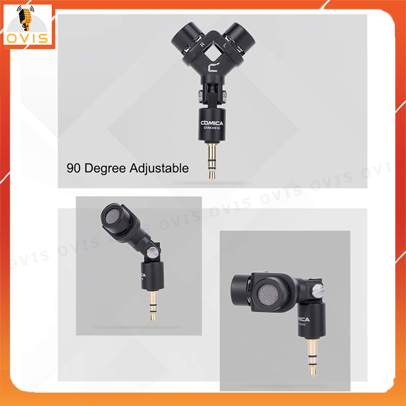COMICA CVM-VS10 - Mic Thu Âm Stereo XY Cho GoPro, DSLR Camera