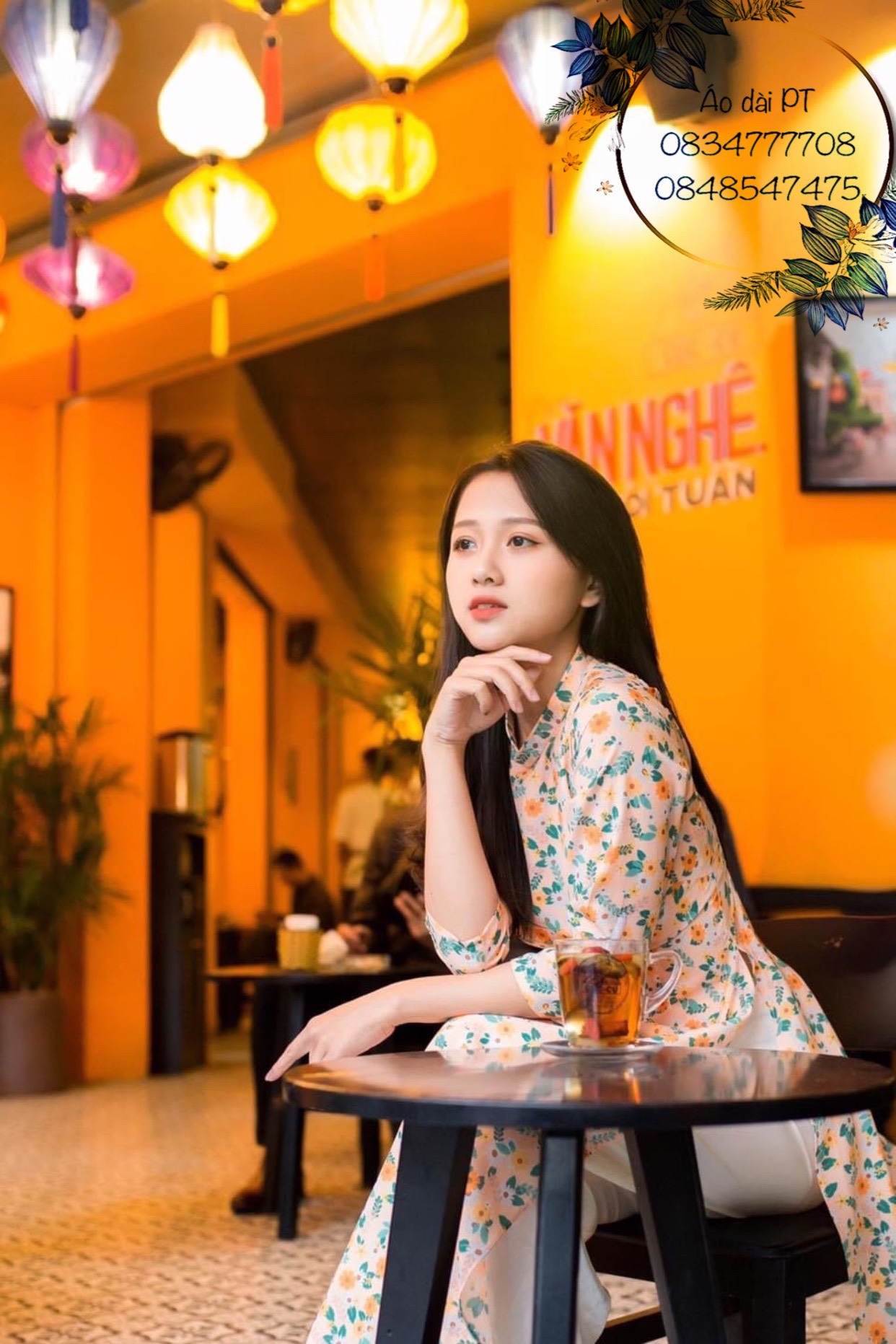 Áo dài truyền thống 3D - Ảnh thật shop chụp