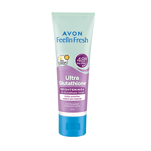 glutathione fresh deodorant Avon Feelin Fresh Anti Perspirant Deodorant 60 grams Crystal Tawas Scent  Bha Powder Formula Ultra Glutathione Fragrance - Lazada