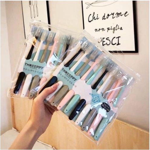 [Bán lẻ 1 cái] Bàn Chải Đánh Răng Xuất Nhật Macaron Có Nắp Đậy