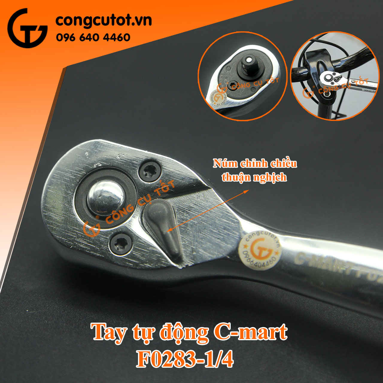 Tay tự động 1/4inch mẫu tùy chọn