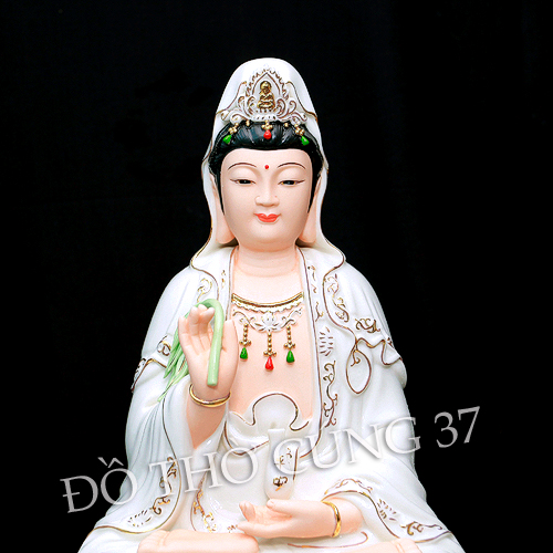 TƯỢNG  QUAN ÂM MEN SỨ CAO CẤP [ MÀU DA ]