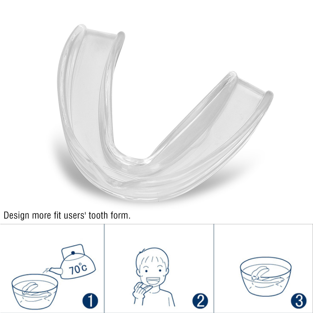 Bảo vệ răng silicon mềm thở trơn tru trong suốt bảo vệ hoàn toàn miệng bảo vệ cho bóng rổ