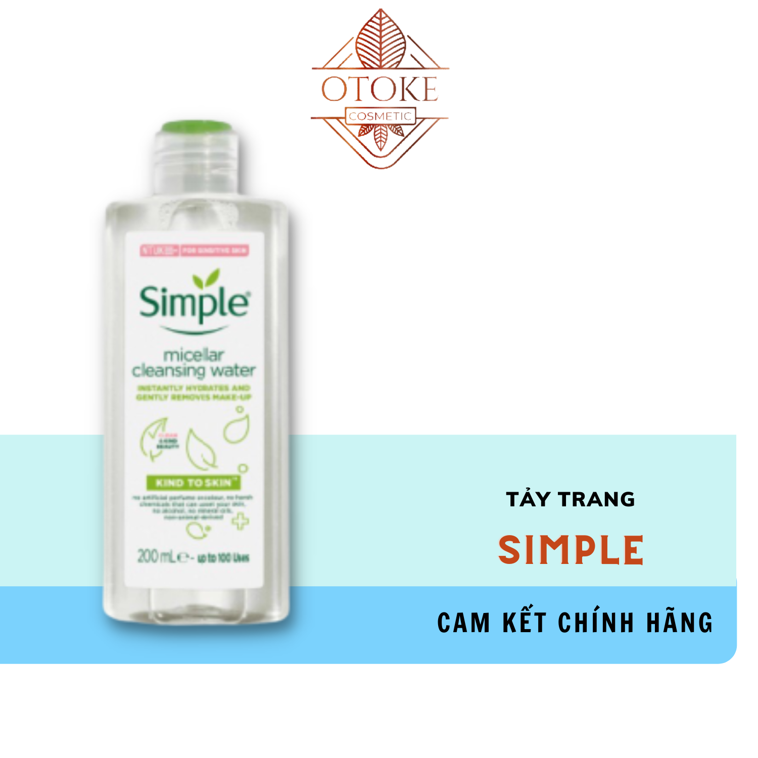 Nước Tẩy Trang Simple Micellar Cleansing Water 200ml
