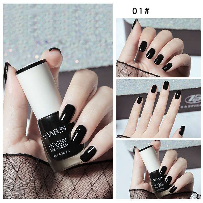 Water Based Nail Polish Stamping Polish Paints Nails Solid Nail Gel Uv Nail Polish Long Lasting Nail Glue Semi Permanent#1*nail polish