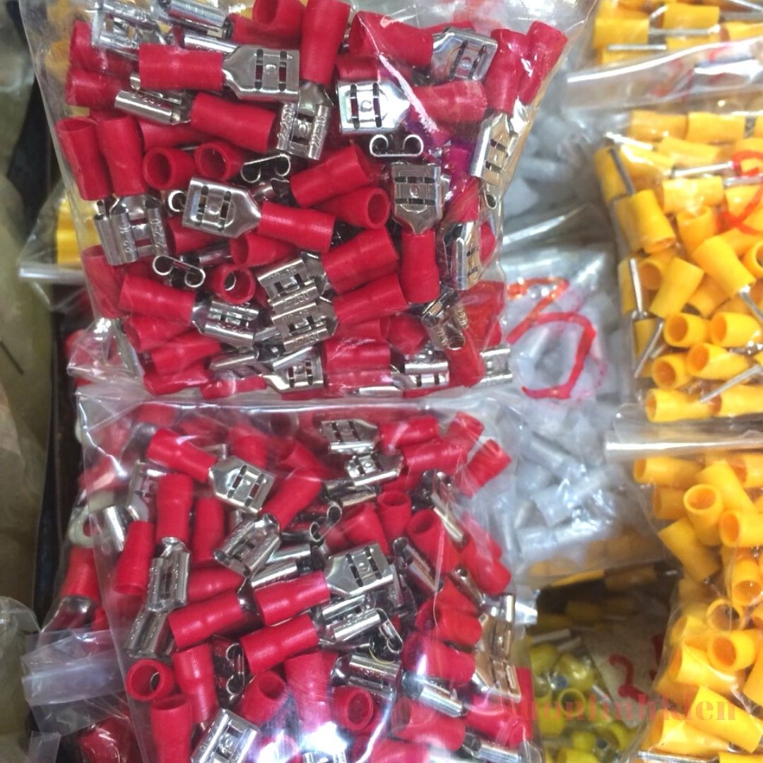 100 Đầu cos ghim đực cái 2-250 (50 đực+50 cái), cos 6.3