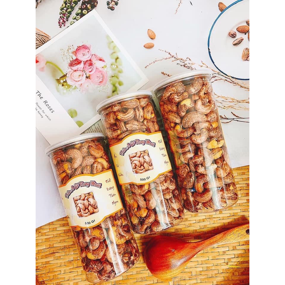 Hạt Điều Rang Muối Bình Phước Lon 500.gram A CỒ giàu dinh dưỡng