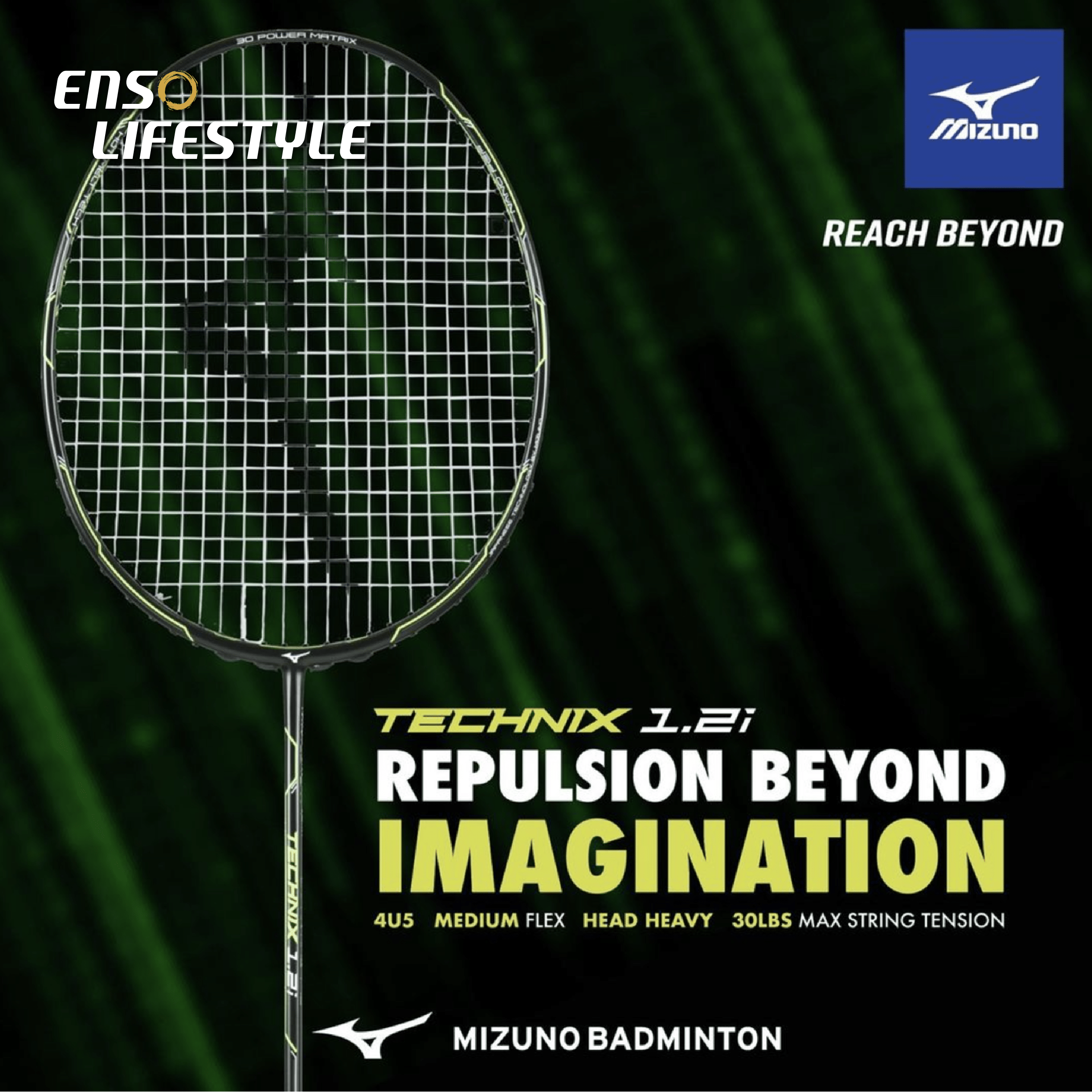 medium flex badminton racket