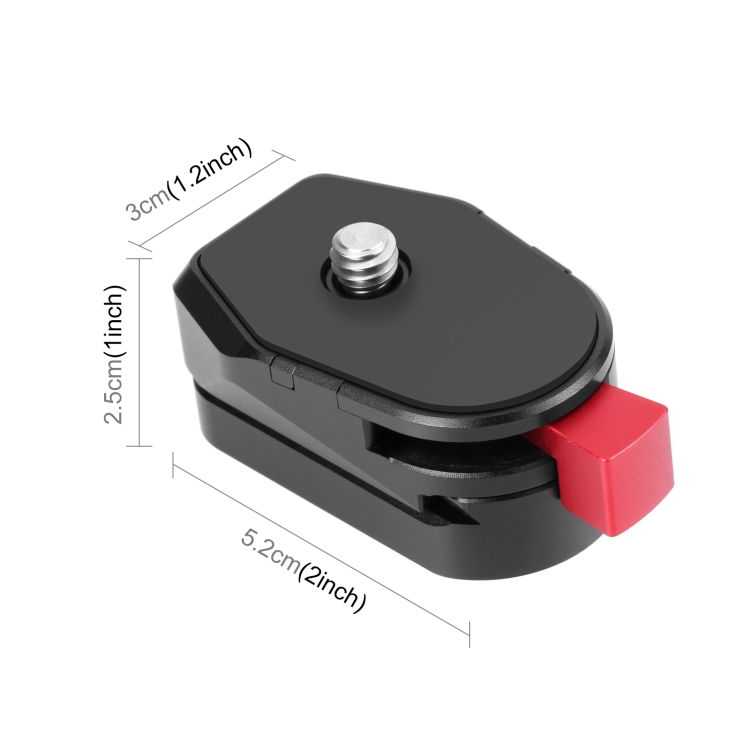 PULUZ Mini Monitor Magic Arm Quick Release Plate (Black) For Magic arm LED light camera camera