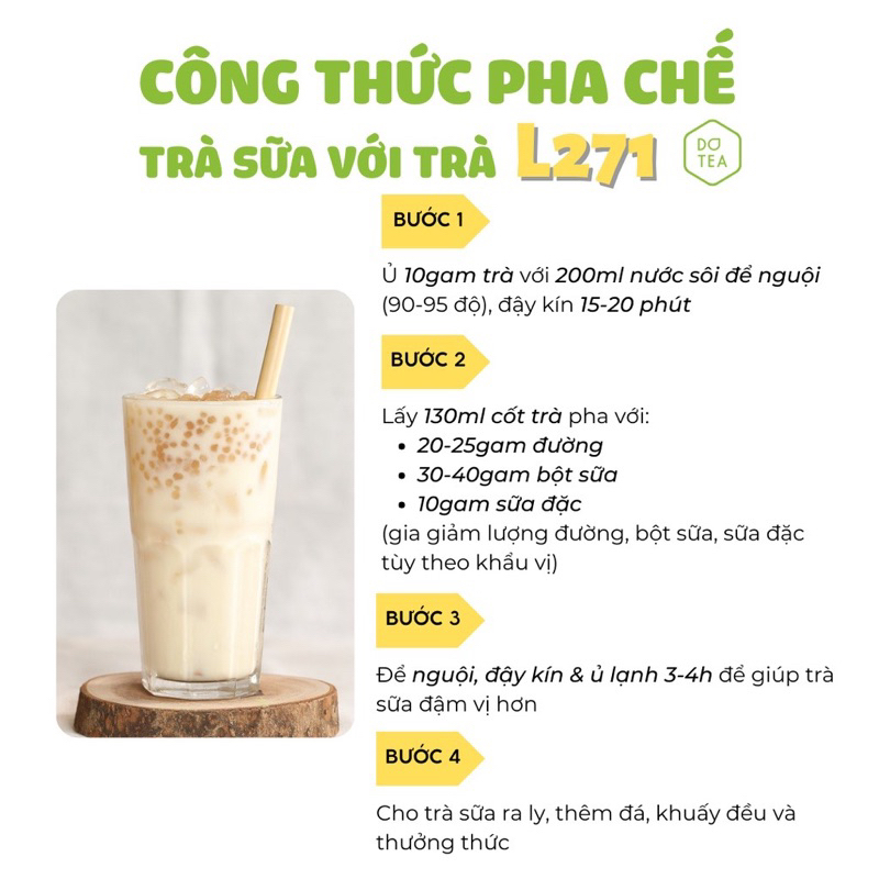 Mạt Ô Long Trà L271 DoTea Gói 500g