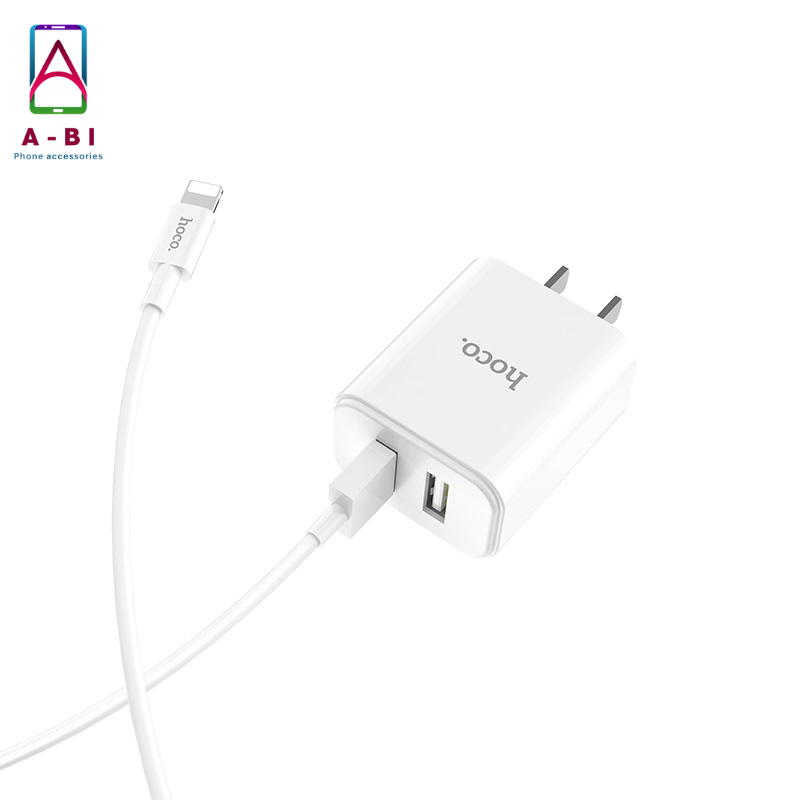 Bộ SẠC NHANH Hoco C62 Lightning - 2 CỔNG USB DÀNH CHO IPHONE