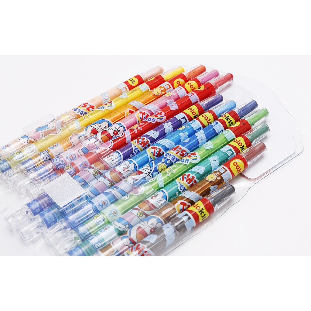 Bút sáp vặn Colokit TCR-C04/DO/ 12 màu