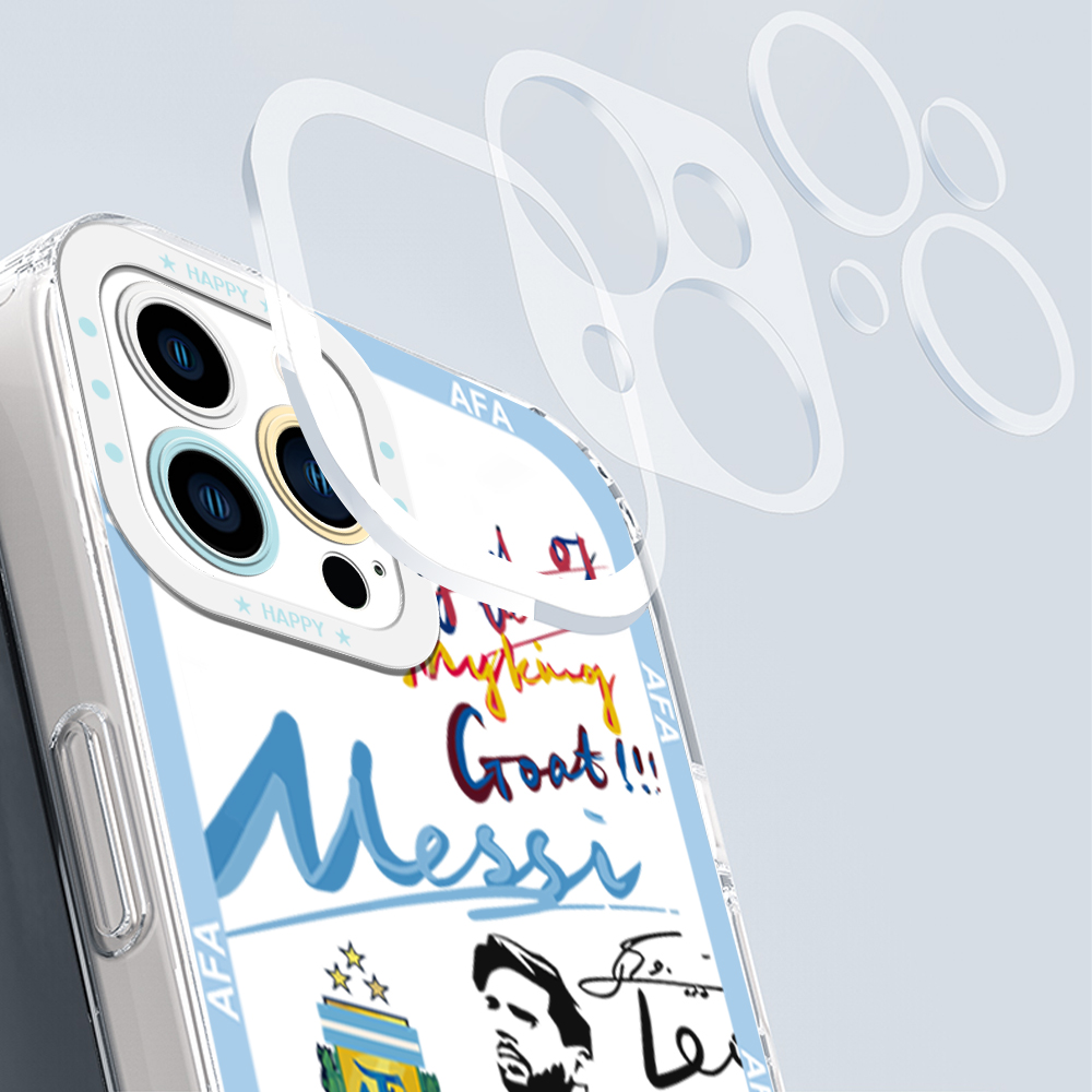 Jizetin for Redmi Note 14 4G 5G Note 14 Pro+ Poco X7 5G Back Cover Crystal Transparent Football Star For Boys Soft Full Camera Cover Protection Phone Cases. 