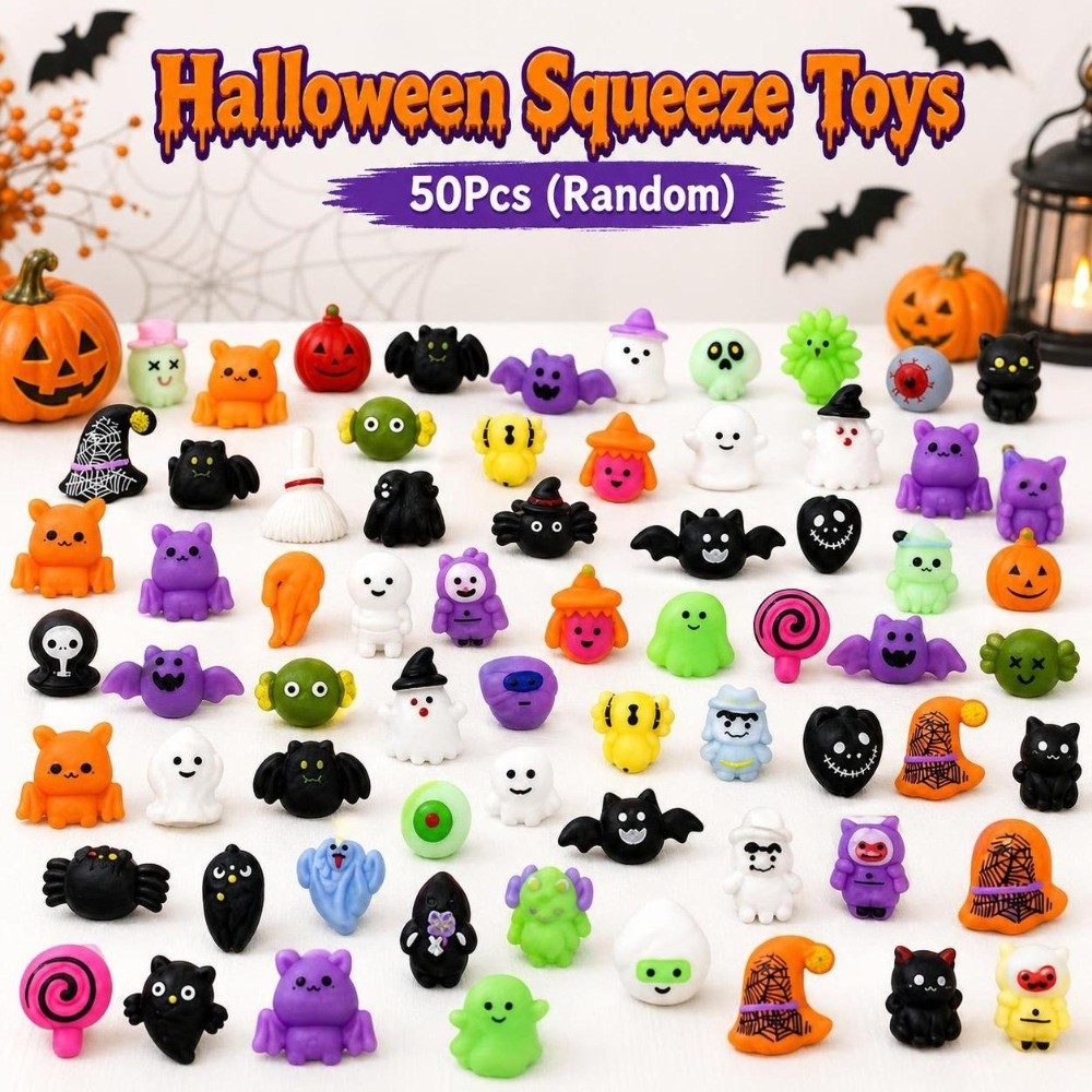 50Pcs%20Portable%20Mini%20Halloween%20Squeeze%20Toys%20Anxiety%20Relief%20Soft%20TPR%20Fidget%20Toy%20Hand%20Relax%20Funny%20Squishy%20Toy%20Children's%20Gifts%20-%20Image%204