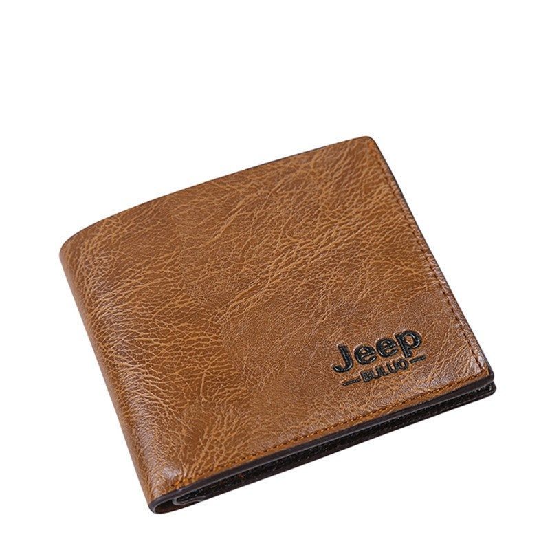 【hot sale】Wallet Short Wallet Multi Card Retro Simple Men's Wallet Folding Small Change Wallet