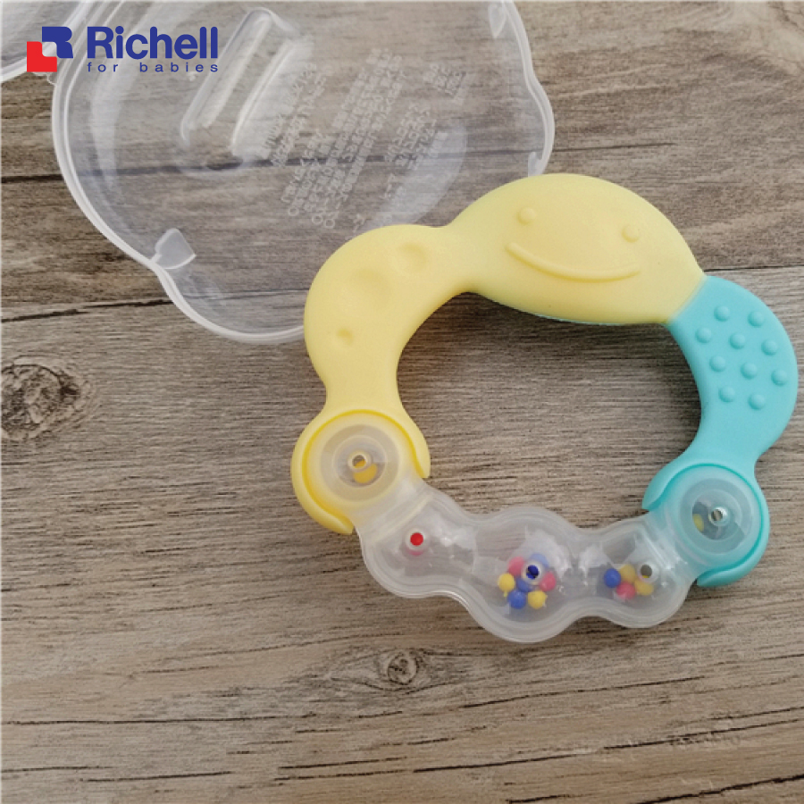 Xúc xắc gặm nướu tròn (xanh) Richell