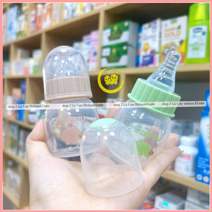 Bình sữa BaBu nhật 60ml núm mềm chống sặc sữa,đầy hơi