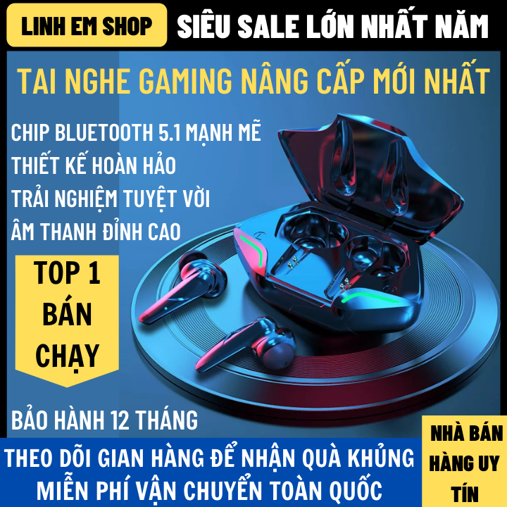 Tai Nghe Bluetooth Gaming Bản Mới Nâng Cấp Thiết Kế Mạnh Mẽ thumbnail