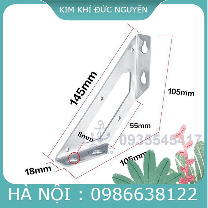 1 cặp ke góc inox size 2 - 145mm