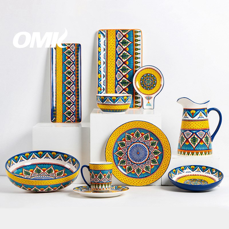 Omk phong cách Mỹ underglaze Cốc gốm 500ml cốc cà phê Havana loạt