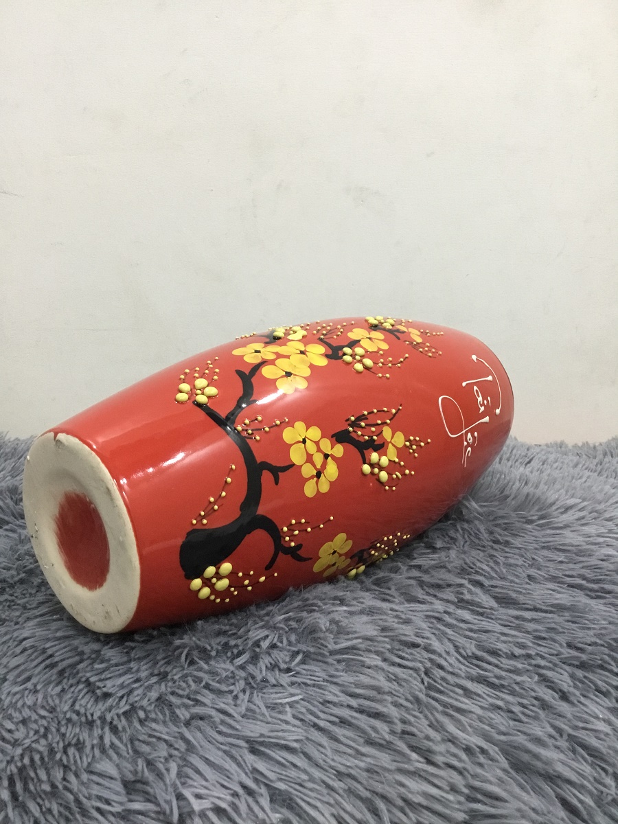 BÌNH HOA TÀI LỘC SỐ 4 - GỐM SỨ BÁT TRÀNG