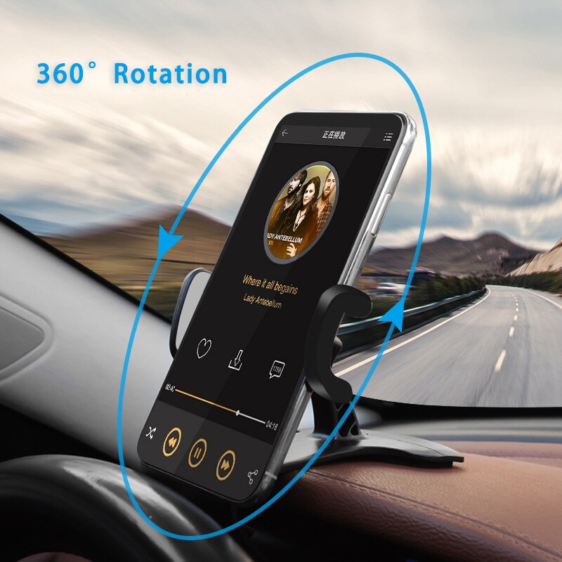 ：》“：=- Car Phone Holdereasy Clip Mount Stand Panel Multi Ftional Universal Dashboard GPS Navigation Bracket Holder