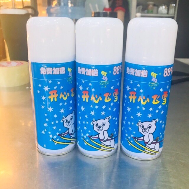 Bình xịt bọt tuyết trắng sinh nhật hpbd