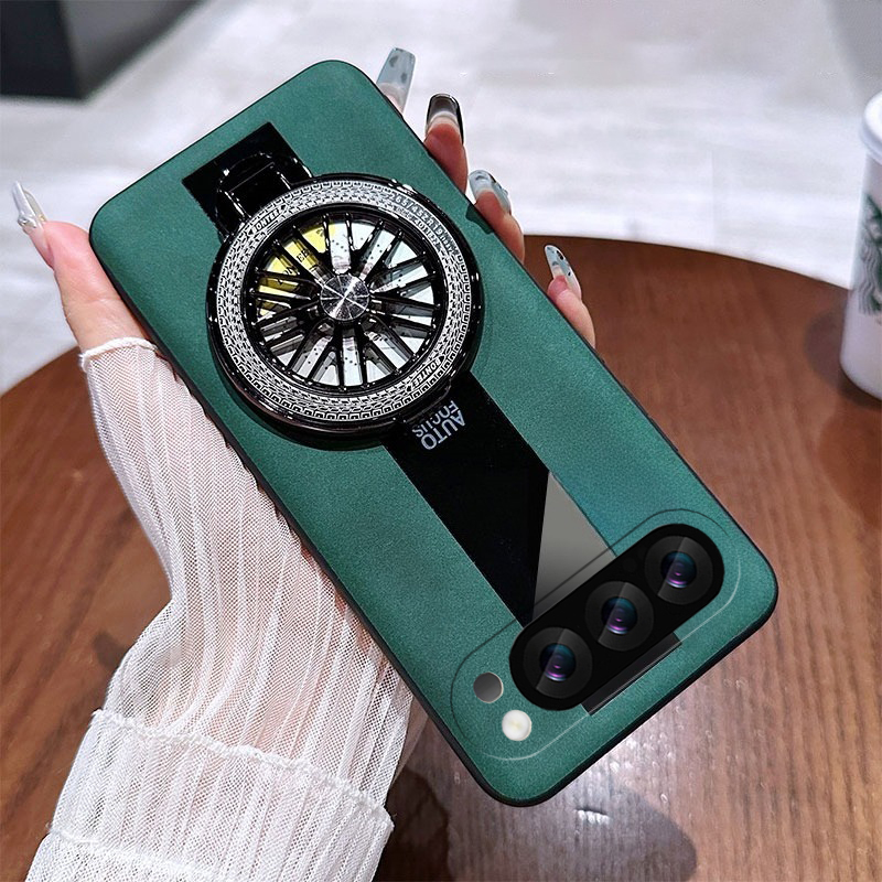 Phone case For Google Pixel 10 Pro XL Back cover Luxury Sheepskin 360° Rotatable Gyro Stand Stand Drop Protection for Google Pixel 10 Cover cases.