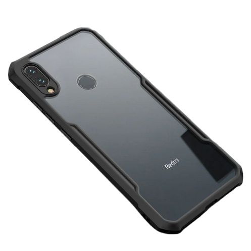 For Xiaomi Redmi Note 7 Note 7 Pro Note 7S Luxury Matte Shockproof Camera Bumper Protective Smoky Transparent Trendy Stylish Back Covers Cases Phone Back Covers (Back Case Cover For Smartphone)