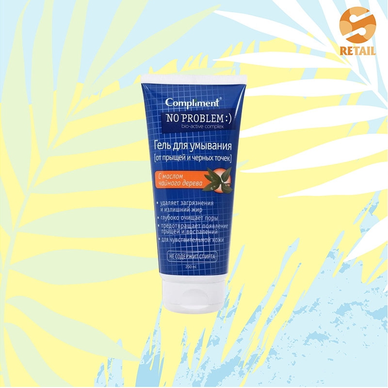 Sữa rửa mặt Compliment No Problem giảm viêm, mụn 200ml