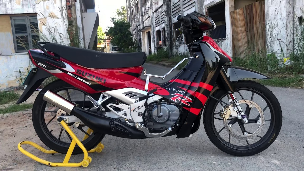 Tem rời suzuki satria 2000 đỏ đen - tem chuẩn hình