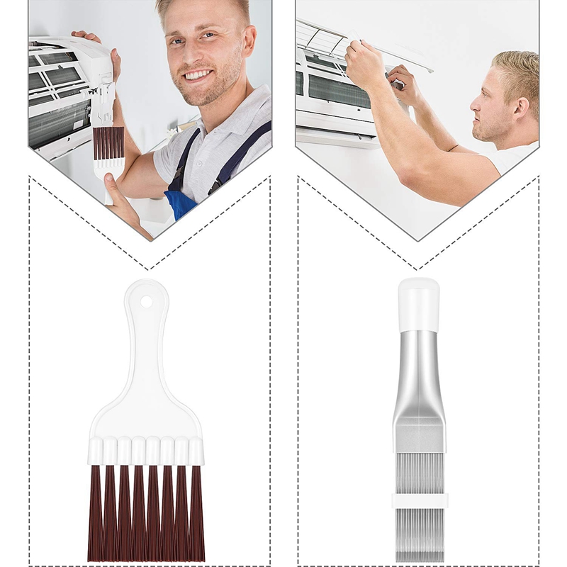 Air Conditioner Fin Comb - Metal Whisk Brush For Cleaning Refrigerator  Coils, Evaporator And Radiator Fins - Essential Tool For Ac Maintenance And  Repair - Temu